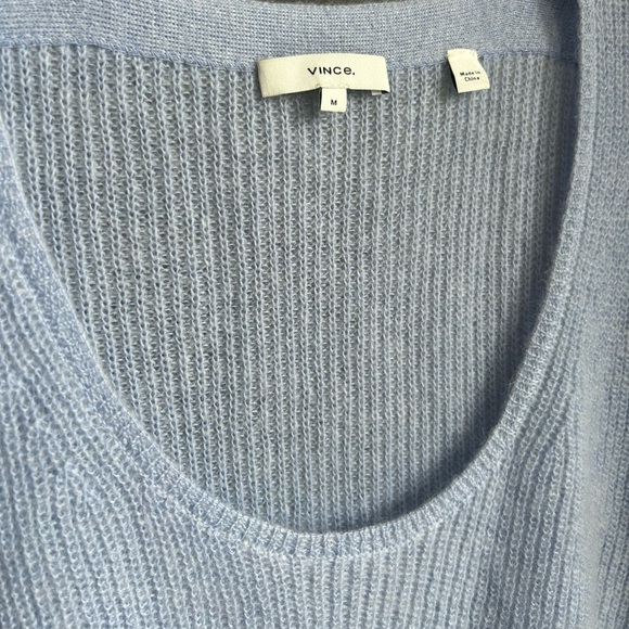 Vince Periwinkle Blue Ribbed Knit Mohair Sweater - Picture 7 of 10
